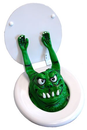 Childrens Toyshop  Toys : Toilet Monster Bog Monster- GREEN