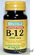 B-12 Sublingual Vitamin Microlozenges 5000 mcg - 30 Tablets