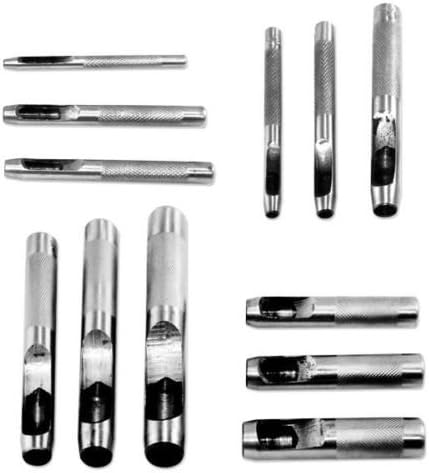 Hollow Punch | 12pc Hole 1/8" - 3/4" Leather Plastic Cutter