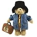 Rainbow Designs Paddington Bear 50th Anniversary Bear, 20cm in blue jacket with suitcase and black hat.