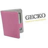 Die original GeckoCovers Luxus Amazon Kindle Paperwhite H�lle und Amazon Kindle Touch Lederh�lle und Amazon Touch 3G H�lle Gerneration 2012 E-Reader Ebook Cover H�lle in der Farbe pink lila rosa - im praktischen Buchstyle mit original Gecko Applikation Leder Etui Case Taschevon "Gecko"