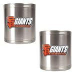 MLB New York Giants Two Piece Stainless Steel Can Holder Set