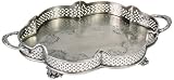 Antique Silver Scalloped Tray