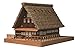 HOUSE CONSTRUCTED IN GASSHO STYLE MINI MODEL WOODEN BUILDING (japan import)