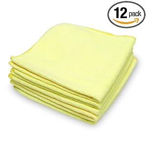 Green Lifestyle AM-0015866 Microfiber Auto Cloth, (Pack of 12)