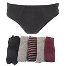 EX-STORES Mens Cotton Rich Plain Underwear Briefs (Pack Of 5)