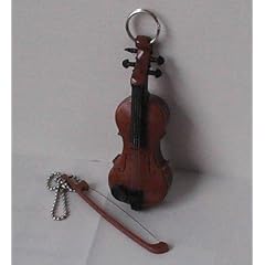 Elektronische Miniatur Violine (Geige) mit Bogen komplett in Geschenkpackung
