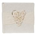 Hochzeits-Einsteckalbum 6PA0049 mit Rosenapplikation wei�
