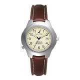 Nautica Mens Leather Round Analog Indiglo Watch #N07501 by Nautica