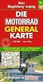 Produkt-Bild: Motorrad Generalkarte Deutschland Harz, Magdeburg, Leipzig 1:200 000