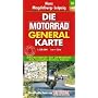 Motorrad Generalkarte Deutschland Harz, Magdeburg, Leipzig 1:200 000