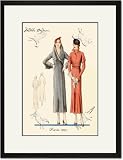 Black Framed/Matted Print 17x23, Fashions for Urban Ladies