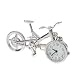 Silver 3d Bicycle Key Chain Watch Clip