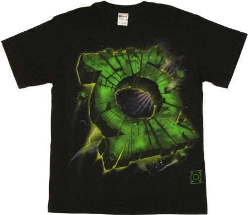  Green Lantern Cracked Space Icon T-shirt