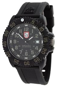 Luminox #3064 Men's Navy Seal Colormark - 3050 Series Watch (Black Dial/Green Print)