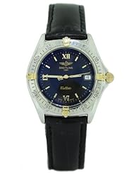 Mid-size Breitling Callisto Stainless Steel Black Dial B57046 34mm Quartz Watch