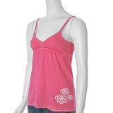 Smug Jeans Bright Baby Doll Tank, Medium, Pink