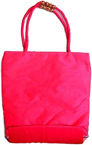 Hand Art India, Handcrafted Kutchi- Single Side Flower Patch Woman's Shoulder Bag