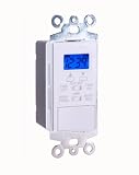 White Swylite LST200+ Dual Event Back-Lit Digital Wall Switch Timer
