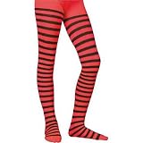 Red/Black Striped Tights Child - Red/Black Striped Tights S/M Child
