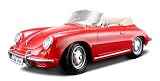 Burago 1:18 Porsche 356B Cabriolet (1961) Black Gold Collezione