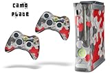 New XBOX 360 Console Protective Skin - CamoPlate - Red