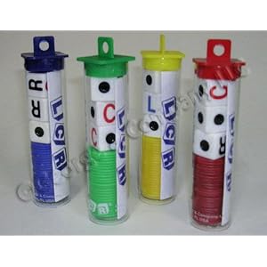 Click here to buy LCR Family Game (colors may vary).