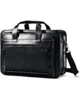 Samsonite Leather Expandable Briefcase (Black)