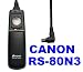 Remote Shutter Release Cable Controller RS-80N3 for Canon EOS 5D, 5D Mark II, 7D, D30, D60