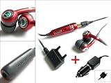 HPM-70 RED HOT EDITION Stereo Kopfhörer für Sony Ericsson W595 + KFZ-Ladegerät