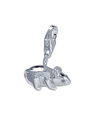 VINANI brand Germany 925 Sterling Silver Charm Pendant Mouse HMA