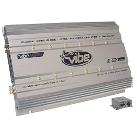 Lanzar VIBE1800D Vibe 1800-Watt Mono-Block Mosfet Digital Amplifier by Lanzar