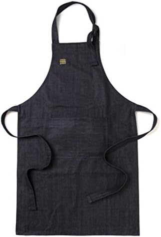 Jane Domestic Denim Apron Sturdy 100% Cotton Hardware Free Durable Denim Made in Seattle WA (Adult)