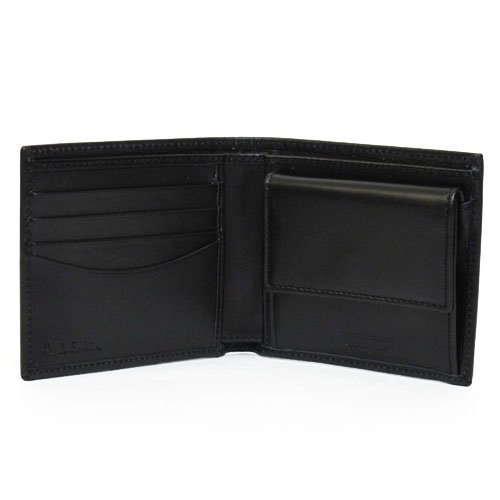 Paul Smith ポールスミス 2つ折財布 ブラック 1033/W139