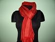 Red 100% Pure Silk Pashmina Scarf