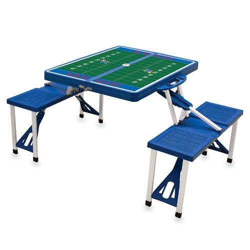 Picnic Time 811-00-139-245 University Kansas Folding Picnic Table