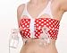PumpEase Fabulous 50's Collection hands-free pumping bra - T-bird Red - M