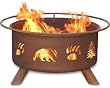 Patina Products F107,  30 Inch Bear & Trees Fire Pit
