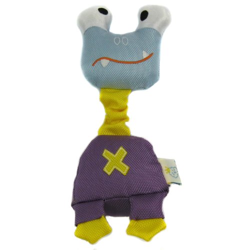 Image of Happy Puppy Plush Pet Toy - Elastic Polky Monster Squeaky Toy