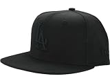 Los Angeles Dodgers Black-on-Black 59Fifty Fitted Cap by New Era (Black)