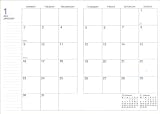 B5月間 ブロック見開き式 キャンパスダイアリー＜2011年12月から2013年1月対応＞ ニ-C3
