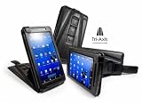 Tuff-Luv Tri-Axis Leather case cover for Archos 70 internet tablet - Black