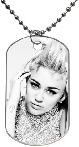 Hot Custom Dog Tag Miley Cyrus Rectangle(2 sides)Light-weight Aluminum Mark Lewisknowyou for you