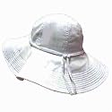 CLOUD WHITE WIDE BRIM COTTON FLOPPY BEACH SUN HAT