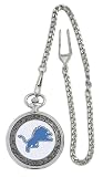 NFL Men's LN0082 Detroit Lions Hall Of Famer Pocket Watch with Chain