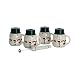 Kitchen & Housewares : BonJour Snowman Set of 4 Mugs with Mini Frother