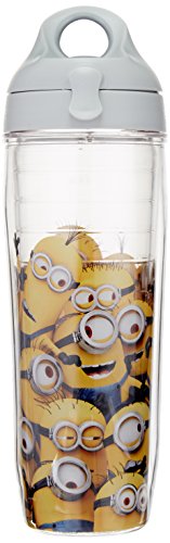 Tervis 1187197 Minions Mass Tumbler Water Bottle, 24 oz, Clear