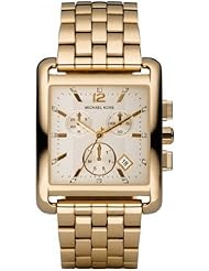 Michael Kors Quartz White Gem Dial Gold Link - Womens Watch MK3141