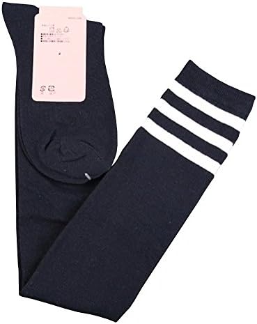 Gxia Women's Over Knee Triple Stripe Knee Socks 1 Pair