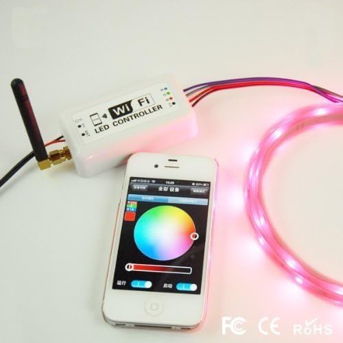 FLK Wifi Wireless RGB LED Strip Controller for iOS iPhone iPad Android Smartphone Tablet
